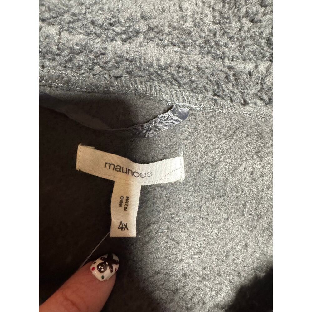 Maurices Sherpa Teddy Jacket 4X Plus Size NWT Coz… - image 4